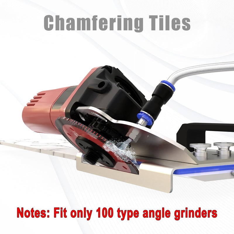 AUPREX 45 Degree Tile Chamfering Tool, Angle Grinder Stand for 45° Tile Cutting, Tile Cutter Tools Compatible with 100-Type Angle Grinders, Angle Grinder Attachments for Chamfering - Image 4